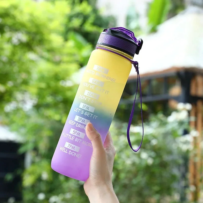 1L BPA Free Reusable Thermal Plastic Drinking Bottle