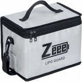 Zeee Lipo Fireproof Safe Battery Bag With Pouches For Multiple Battery Storage.