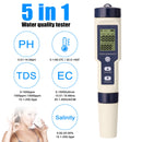 Digital PH Meter 10 in 1 Water Quality Monitor Tester PH/EC/TDS/Salinity/Thermometer Multi-parameter Testing Meter