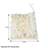 2-In-1 Bath Ball Towel Loofah With Drawstring Closure