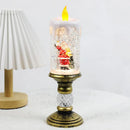 Flameless LED/Battery Powered Christmas Crystal Candle Lamp.