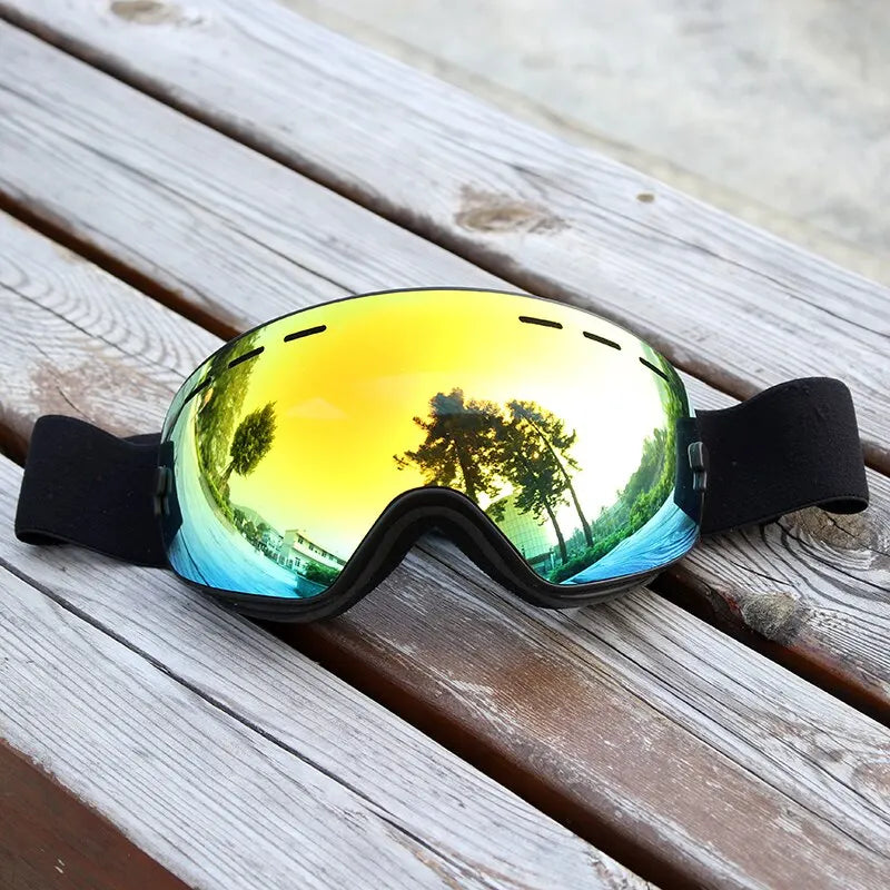 X-TIGER Double Layer, Anti-fog, UV Protection Ski Goggles.