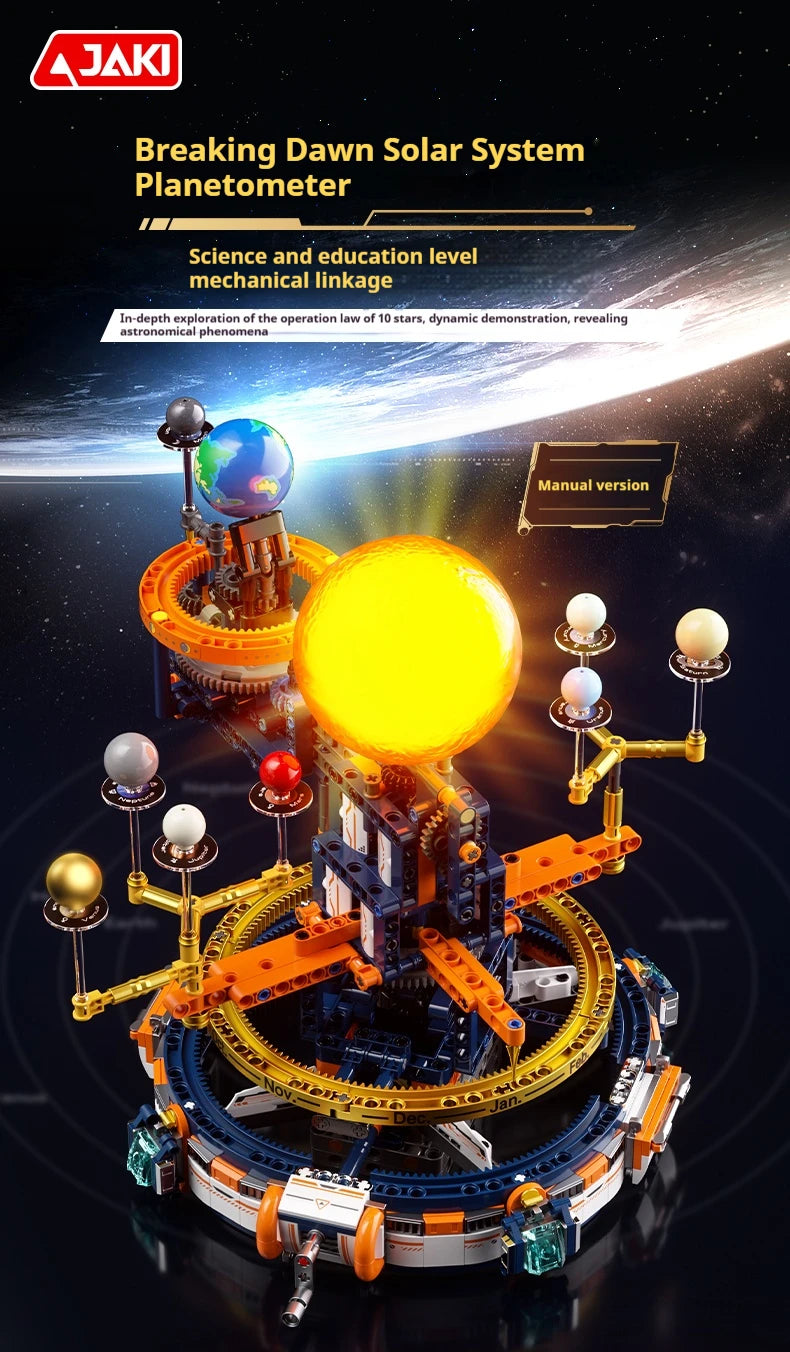 CK008 Space Trend Play Dawn Solar System Planetarium Mechanical Model