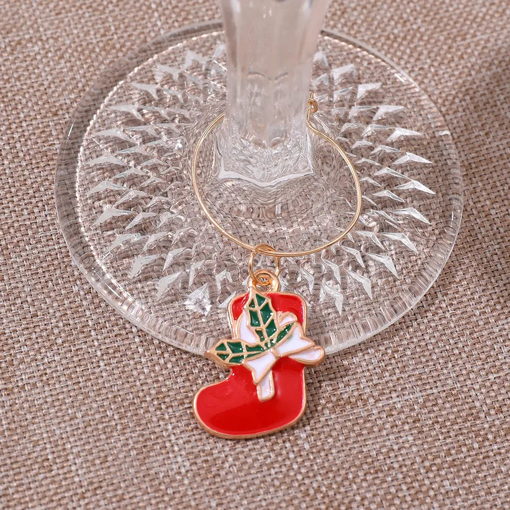 Christmas Wine Glass Charms
