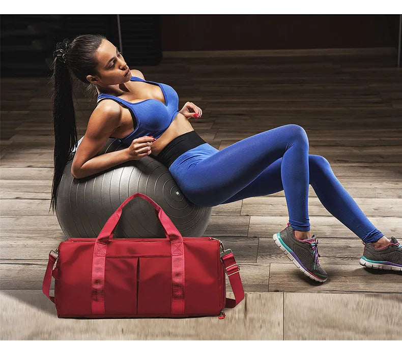 Duffel Bag with loads of Compartments For Travel or Gym Accessories.