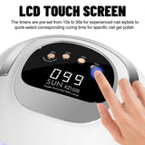 320W With 72 LED's UV Light Dryer for Gel Nail Polish with 4 Timer Setting ,LCD Auto Sensor Display Screen