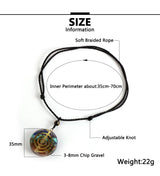 Energy Generator Orgonite Meditation Balanced Chakras Pendant Necklace