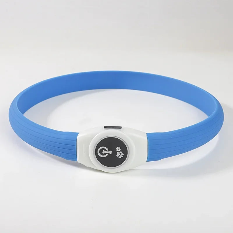 Led/USB Luminous PVC Waterproof Collar For Large Medium Or Small Pets