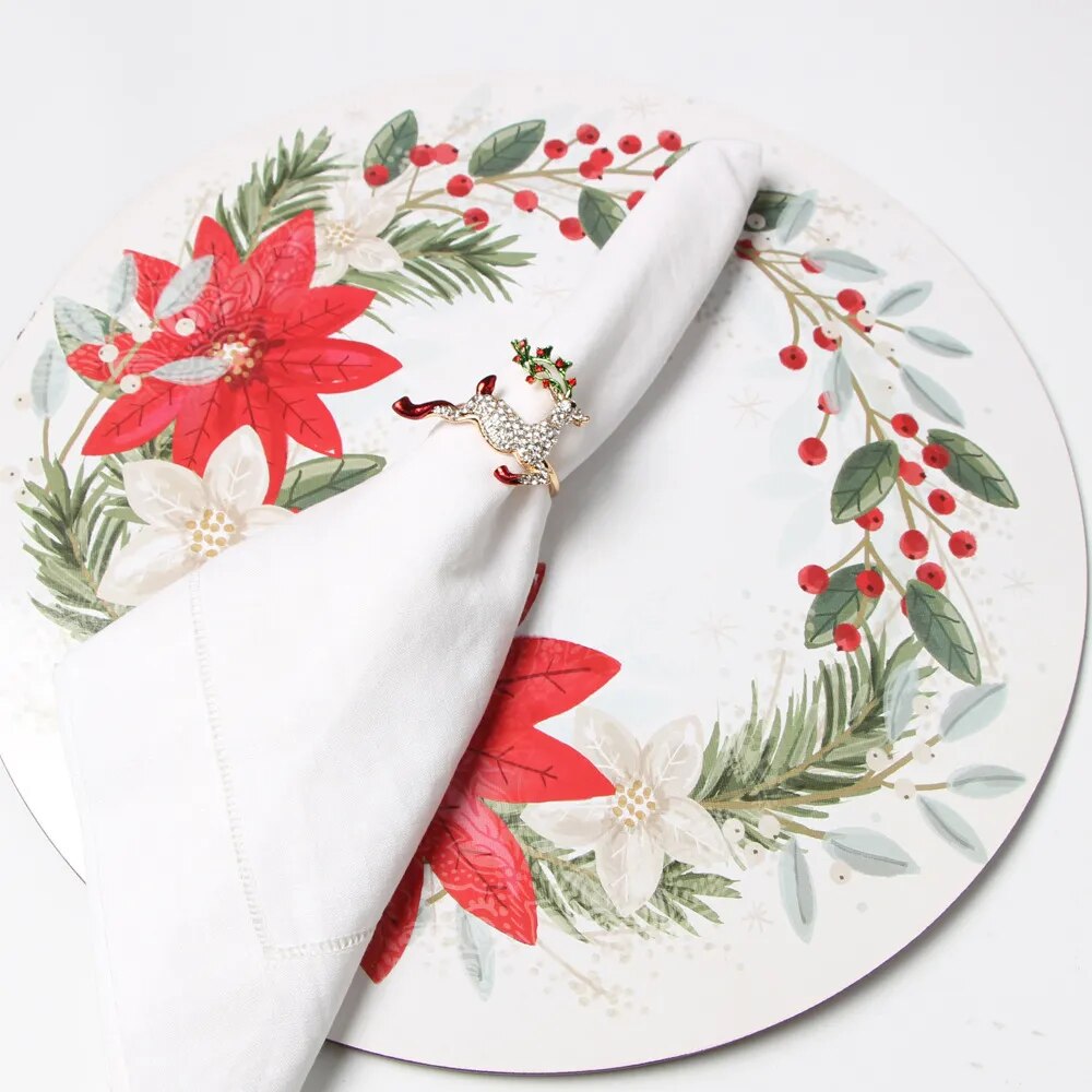 1PC Christmas Napkin Ring Holders.