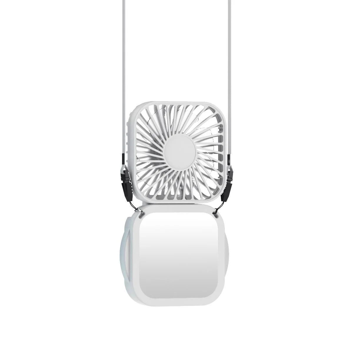 500mAh USB Rechargeable Handheld Portable Fan with Mirror