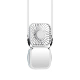 500mAh USB Rechargeable Handheld Portable Fan with Mirror