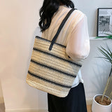 Women's Classic Straw Woven Beach Bag