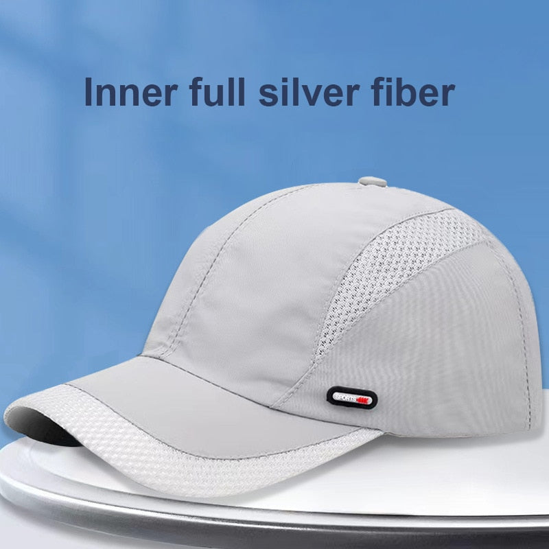 Unisex Anti Radiation Cap Half/Full Silver Fiber Electromagnetic Wave.