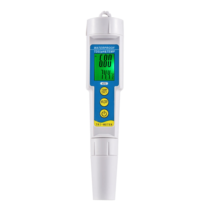 Digital PH Meter 10 in 1 Water Quality Monitor Tester PH/EC/TDS/Salinity/Thermometer Multi-parameter Testing Meter