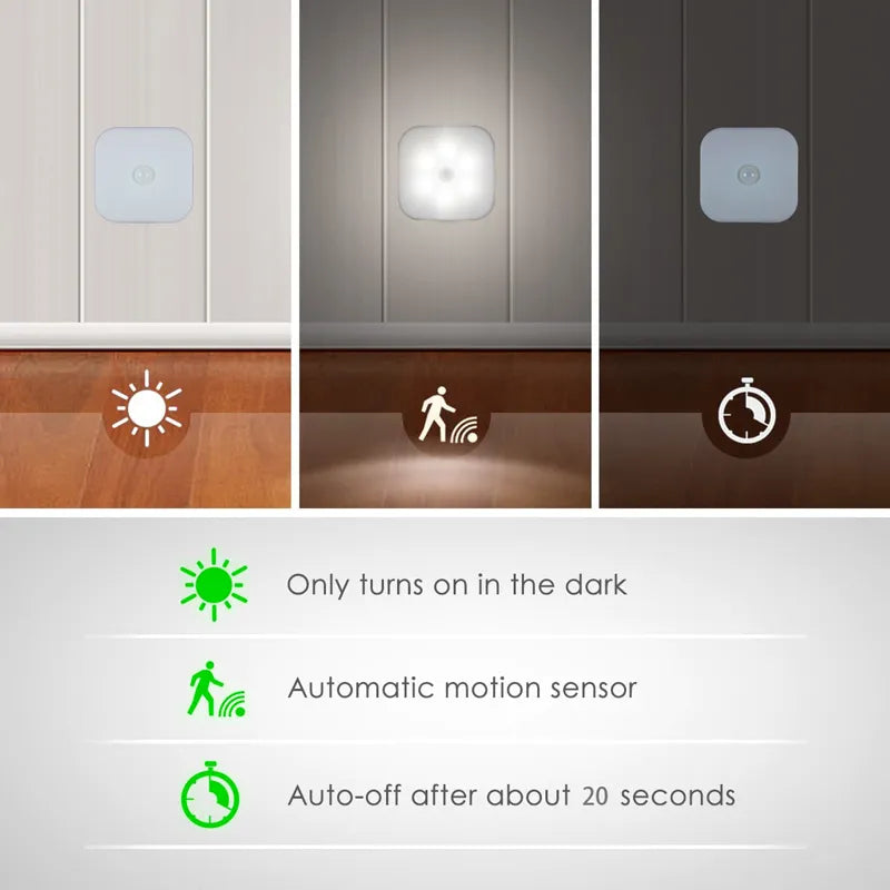 Plug In LED Motion Sensor Night Light.