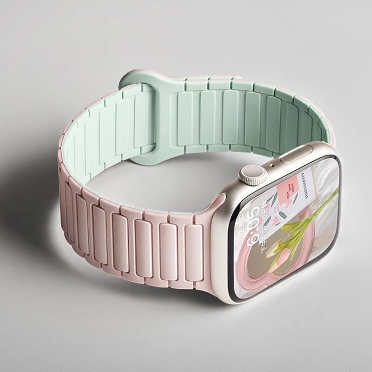 Silicone Magnetic  Strap for Apple Watch 46mm 42mm 49mm 45mm 41mm 44mm 40mm Band For IWatch Ultra 2 Series 10 9 8 7 6 SE 5 4 3