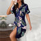 Women's Silk Satin Shirt Loungewear