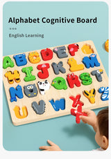3D Colorful Montessori Wooden Alphabet Number/Puzzle