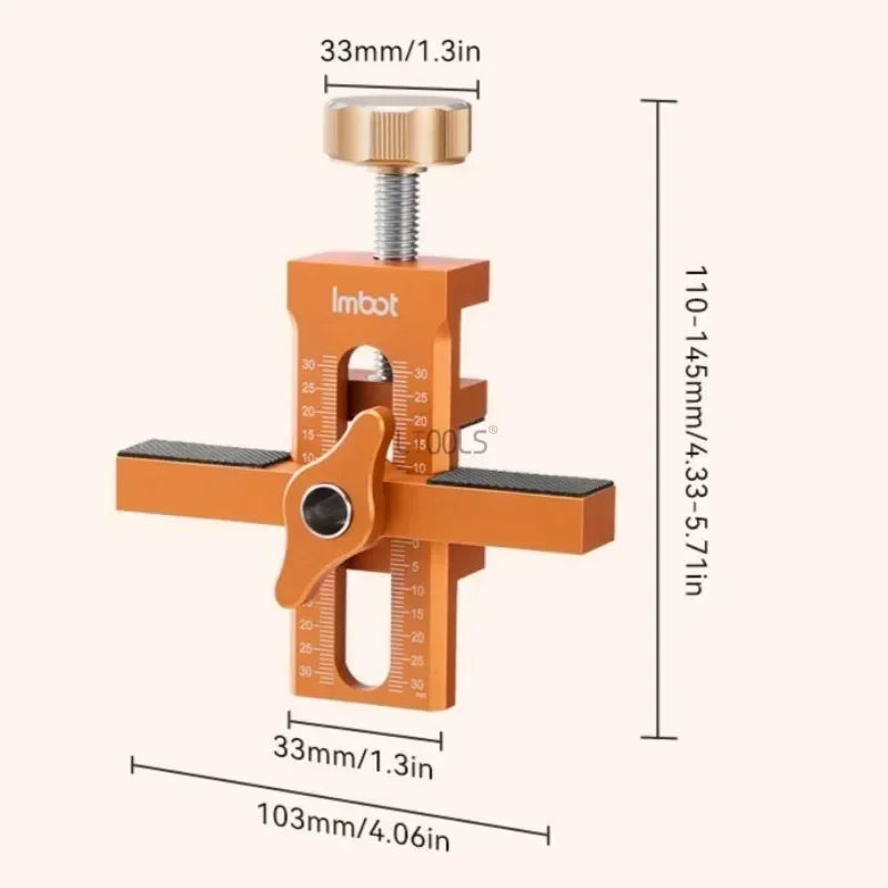 2 in 1 Woodworking Cabinet Door Installation Rebounding Device Drilling Tool