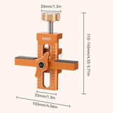 2 in 1 Woodworking Cabinet Door Installation Rebounding Device Drilling Tool
