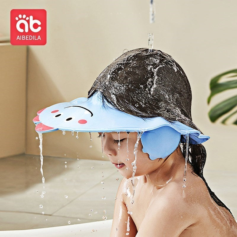 AIBEDILA Babies Waterproof Shower Cap For Eye and Ear Protection against Soap and Water.