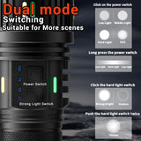 100W Rechargeable Long Range Zoomable LED Flashlight