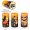 Set of 3 Real Wax Halloween Flameless Flickering LED/Battery Operated Candles.