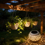LED Metal Solar Table Light