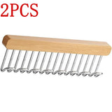 Wooden Wall-mounted Multi-function Storage Rack with 8 Hooks With Slider