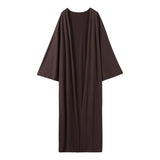 Women's 3 Piece Off Shoulder Sleeveless Cropped Tank Top With Elastic Wide Leg Pant And Long Cardigan