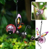 Solar LED Iron  Waterproof Hanging  Insect Tree Ornament
