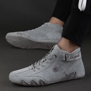 Men's Genuine Leather Light Lace-Up Ankle Boots