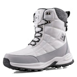 Men's Waterproof High-top/Plush Hiking Snow Boots