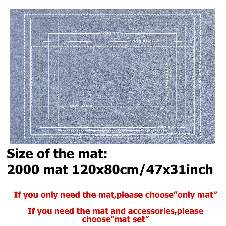 Felt Puzzle Scroll Storage Mat For 1500-3000 PCS