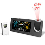 Projection Color Screen Digital Alarm Clock Temperature and Humidity Meter.