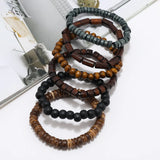Multi-layer Elastic Buddha Beaded Bracelets