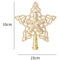 Plastic Five-pointed Star Snowflake Christmas Tree Top