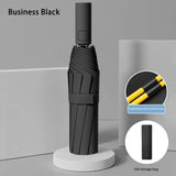 24 Bone Automatic Open Close Folding Umbrella With SPF 50 UV Sun Protection