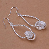 Women's Elegant 925 Sterling Silver drop earrings