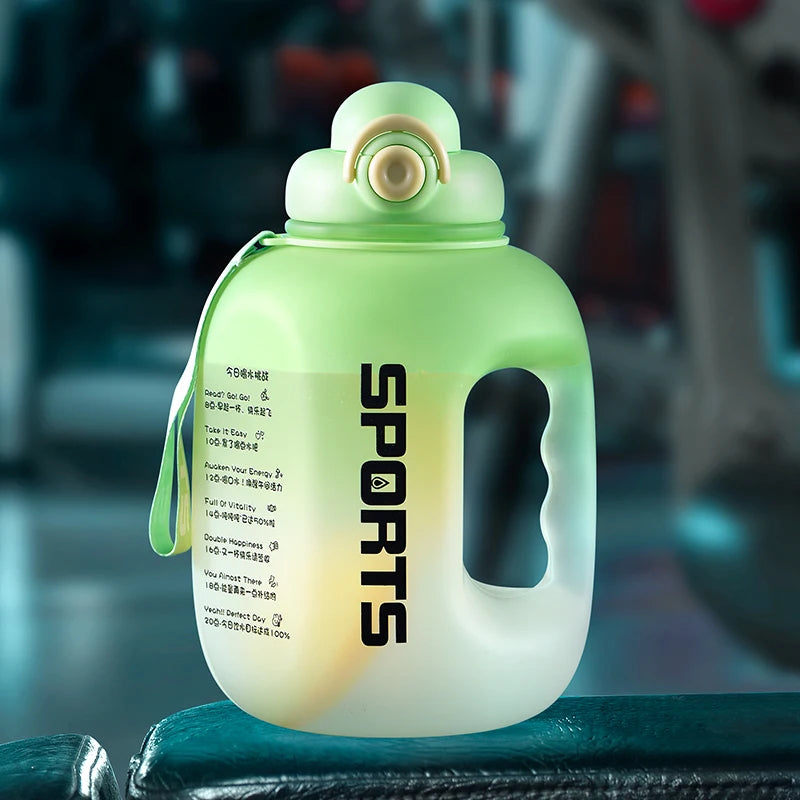 GIANXI  Plastic Sports Water Bottle With Straw