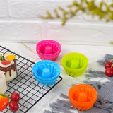 6PCS Silicone High Temperature Easy To Release Baking Cake Molds