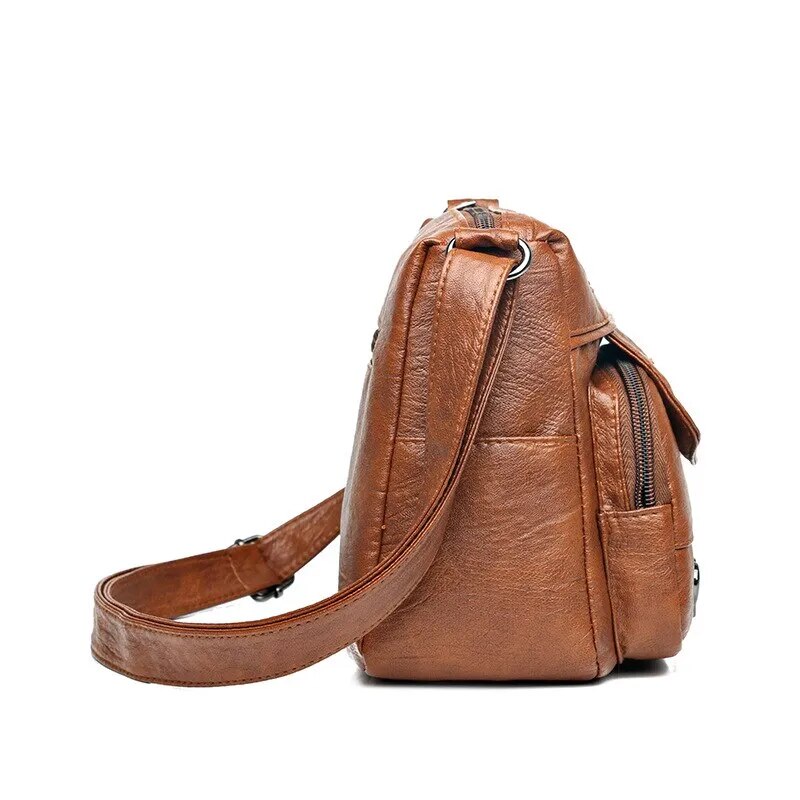 PU Soft Leather Shoulder Bag.