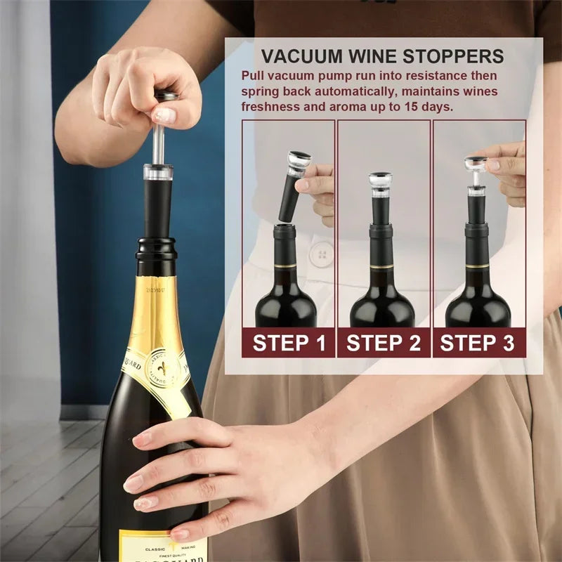 Wine Aerator with Vacuum Stopper And Pourer