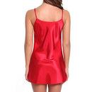 Women's Satin Nightdress With Spaghetti Straps.