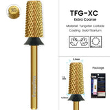 3/32" MagiBling Carbide Sharp 6.6mm Cross Cut Tapered Nails Bit For Acrylic Gel Remover