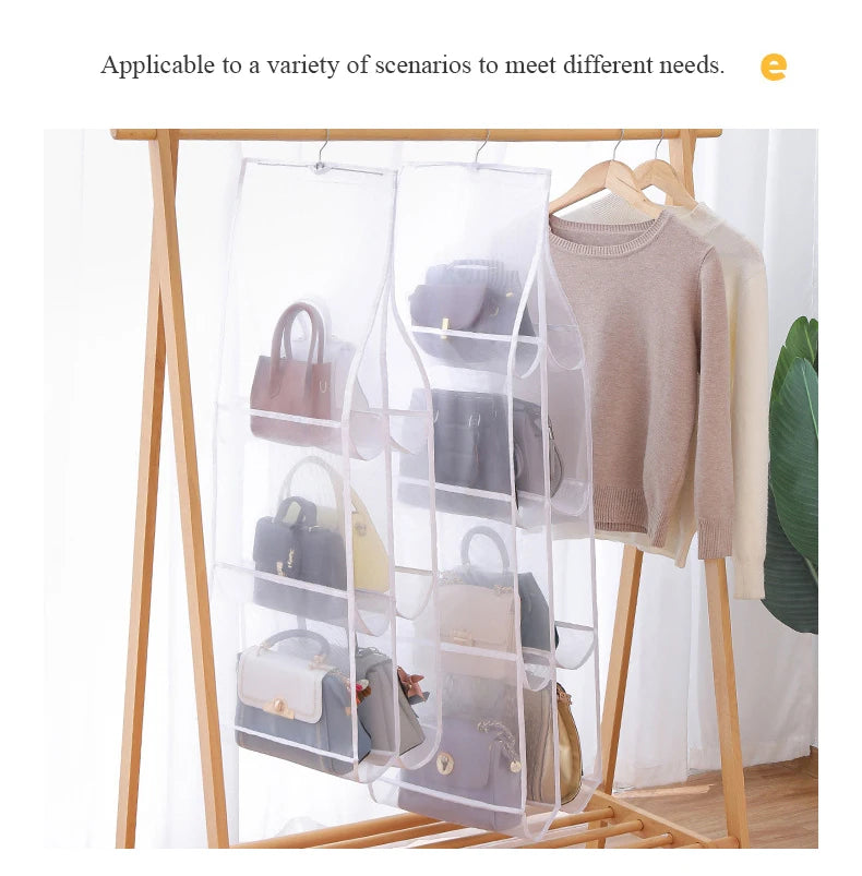 luluhut Wardrobe Hanging Organizer For Handbags