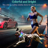 Led/USB Luminous PVC Waterproof Collar For Large Medium Or Small Pets