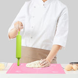 Silicone Non-Stick Rolling Pin With Plastic OR Wooden Handle. Pas