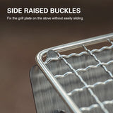 Tomshoo Portable Folding Stainless Steel Backpacking Barbeque
