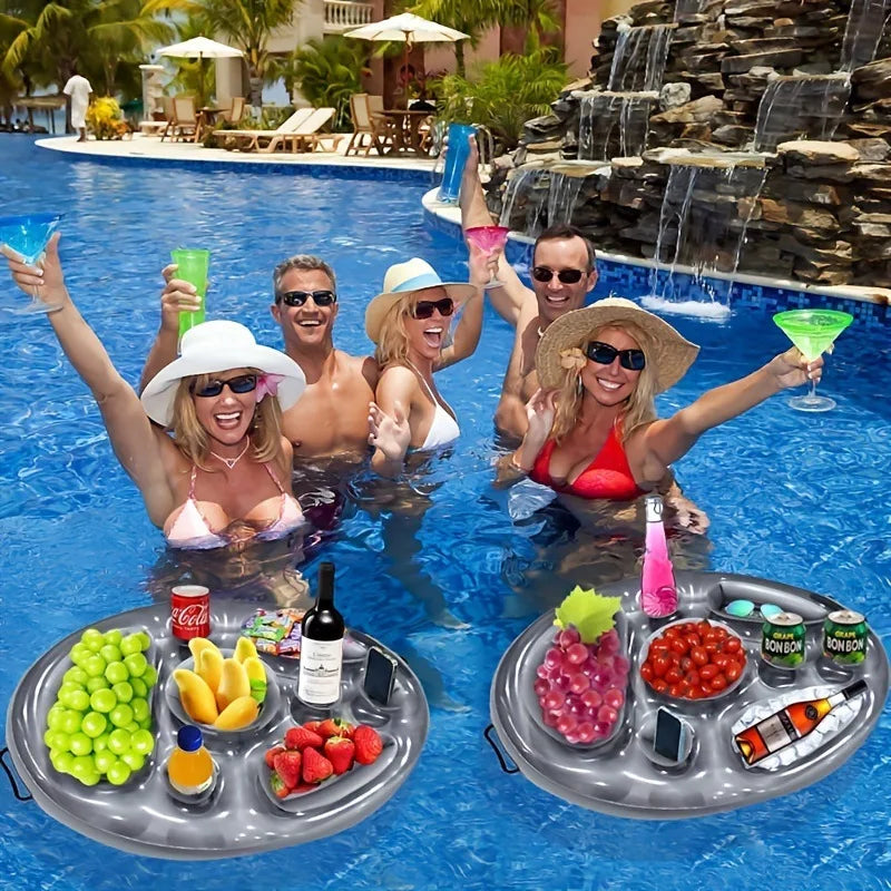1p Inflatable Food Tray/Ice Bar For Swimming Pools